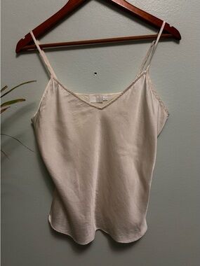 NK imode Ivory Silk V-Neck top.